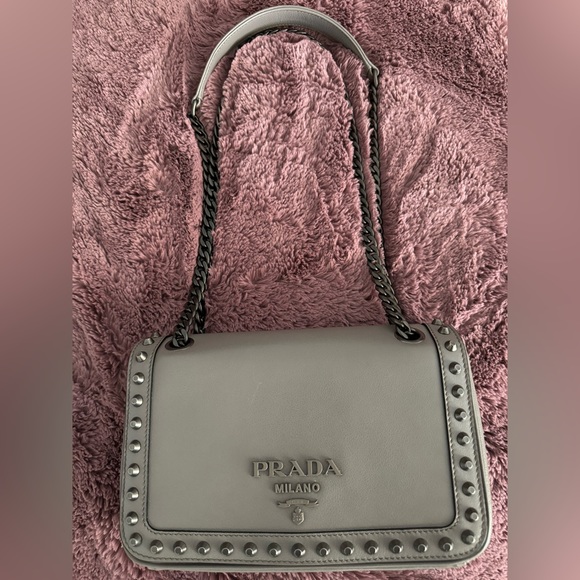 Prada Glace Calfskin Studded Crossbody⭐️❤️ - Picture 4 of 16